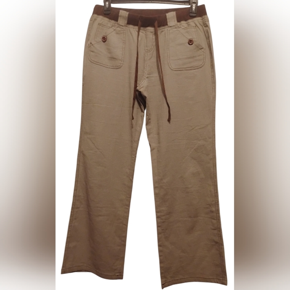 XL Women's Light Weight Cargo Pants With Drawstring Casual Y2K Slacks